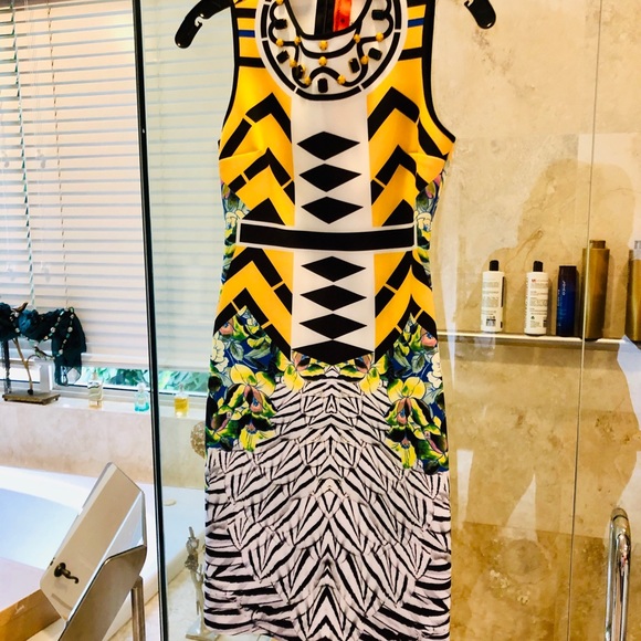 Clover Canyon Neoprene Embellished Sheath Dress - Picture 3 of 8